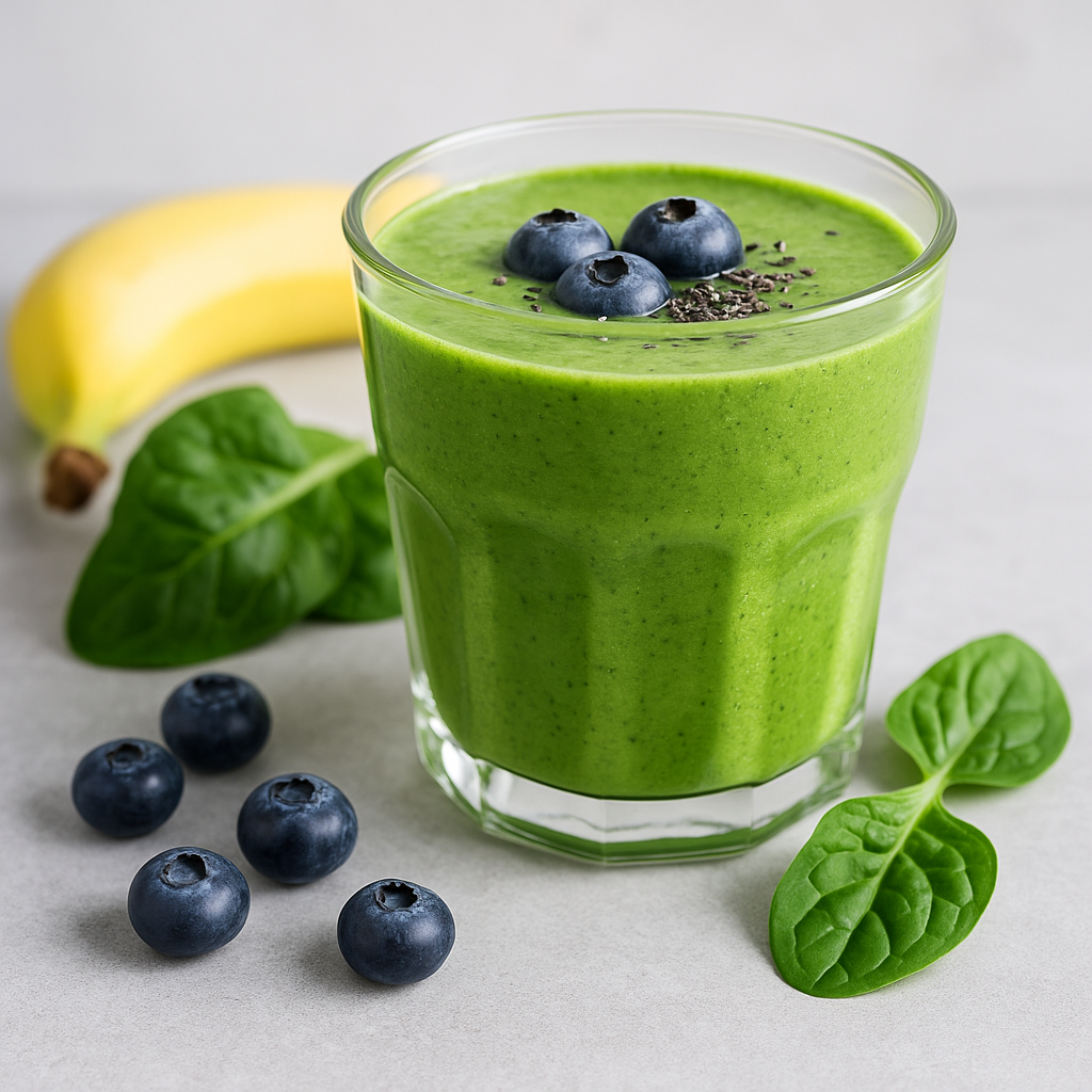 Receita Anti-inflamatórias NutriFitCoach 1 – Smoothie de Mirtilo e Espinafre